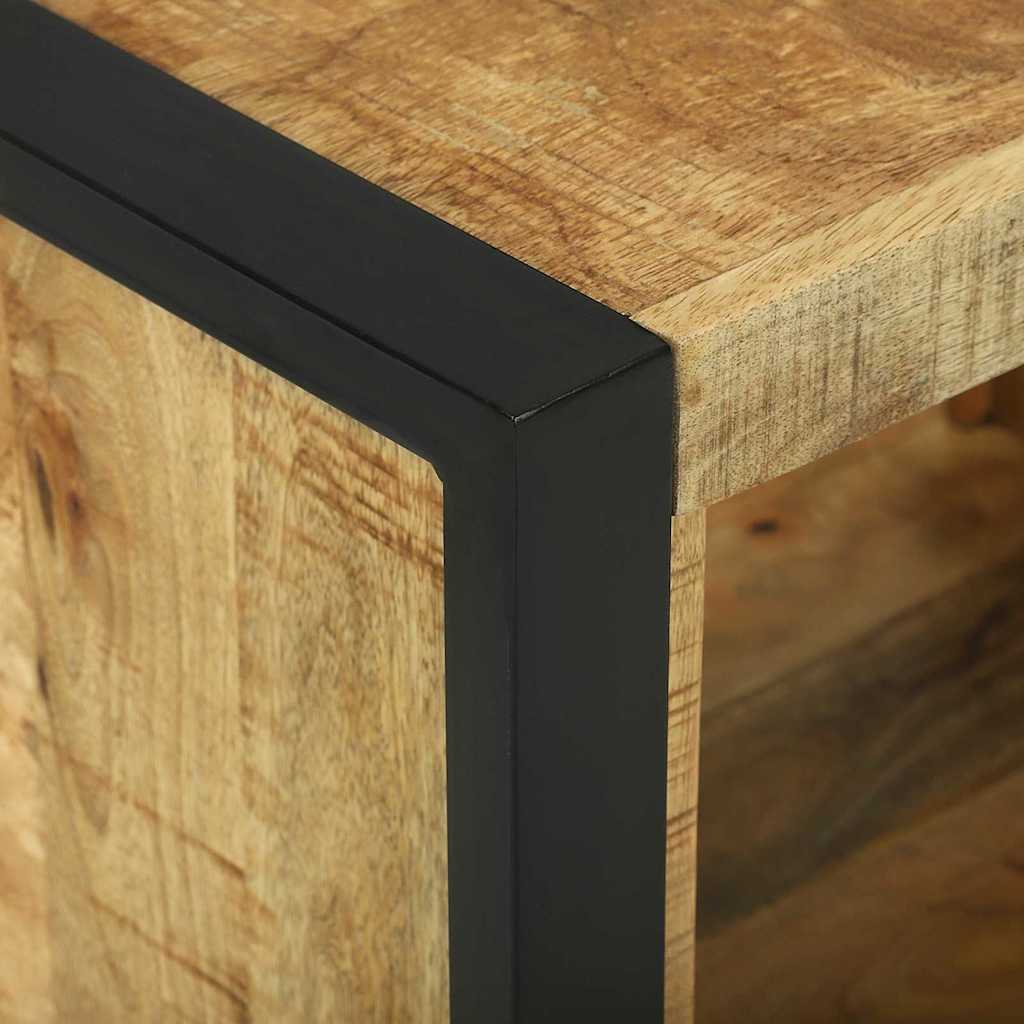 Väggkub med lagring Brun 55 x 35 x 40 cm Massivt mangoträ