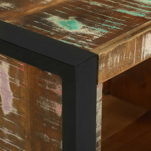 Väggkub med lagring Brun 55 x 35 x 40 cm Solid återvunnen trä