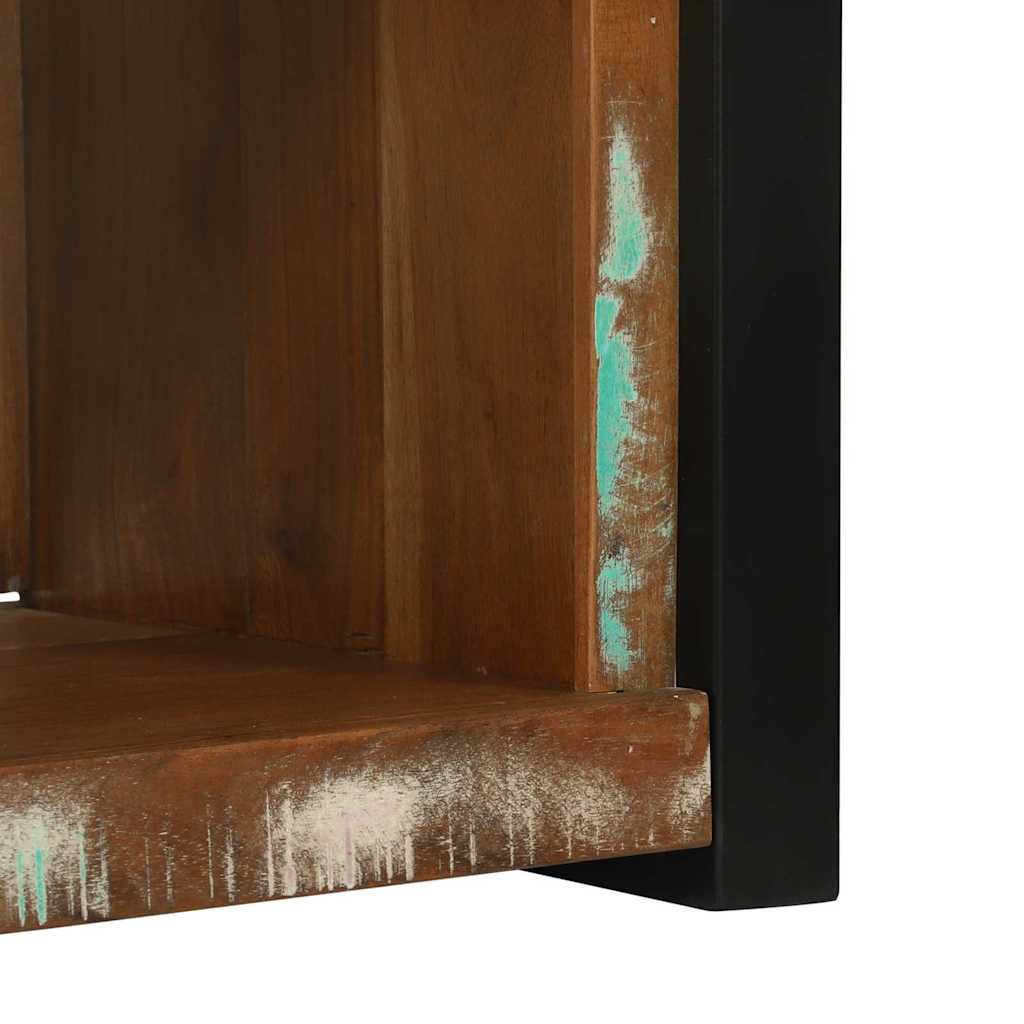 Väggkub med lagring Brun 55 x 35 x 40 cm Solid återvunnen trä