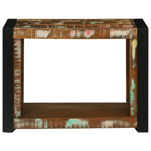 Väggkub med lagring Brun 55 x 35 x 40 cm Solid återvunnen trä