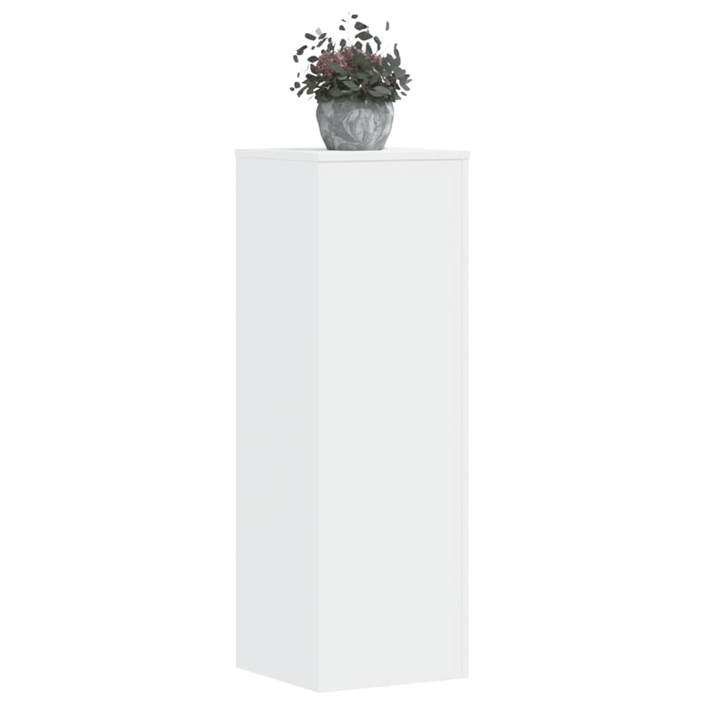 Växtställ 2 st vit 33x33x100 cm konstruerat trä