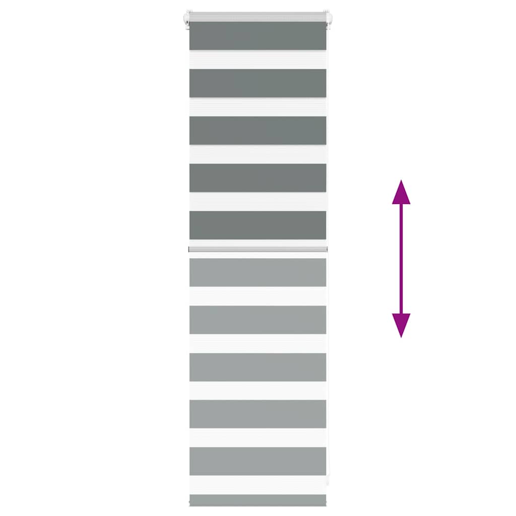 Zebragardin mörkgrå 40x100 cm tyg bredd 35,9 cm polyester