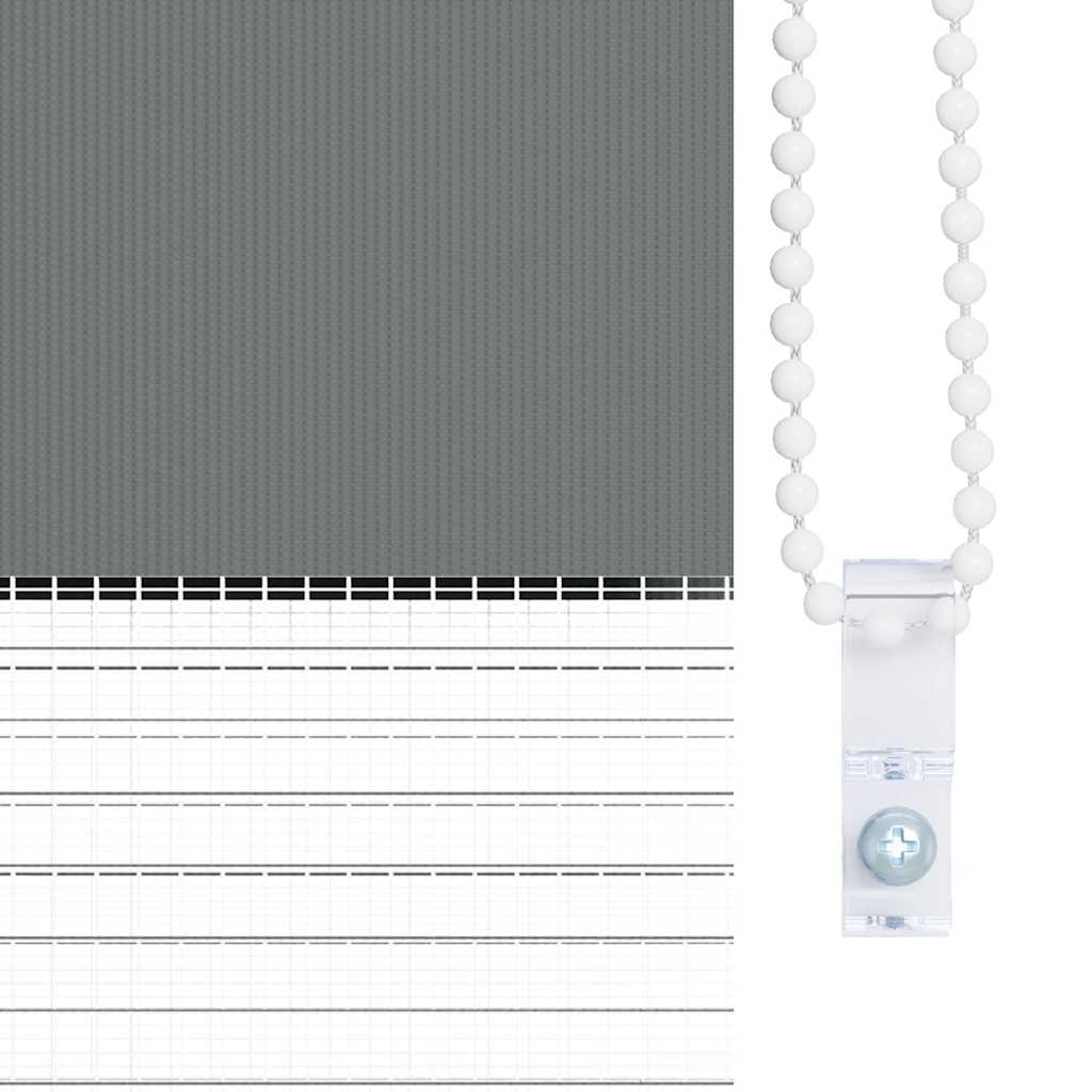 Zebragardin mörkgrå 40x100 cm tyg bredd 35,9 cm polyester