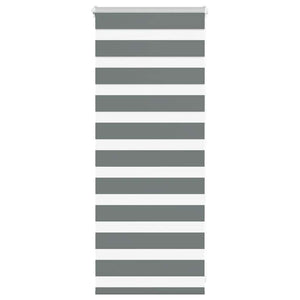 Rullgardin zebra mörkgrå 60x100 cm tyg bredd 55,9 cm polyester