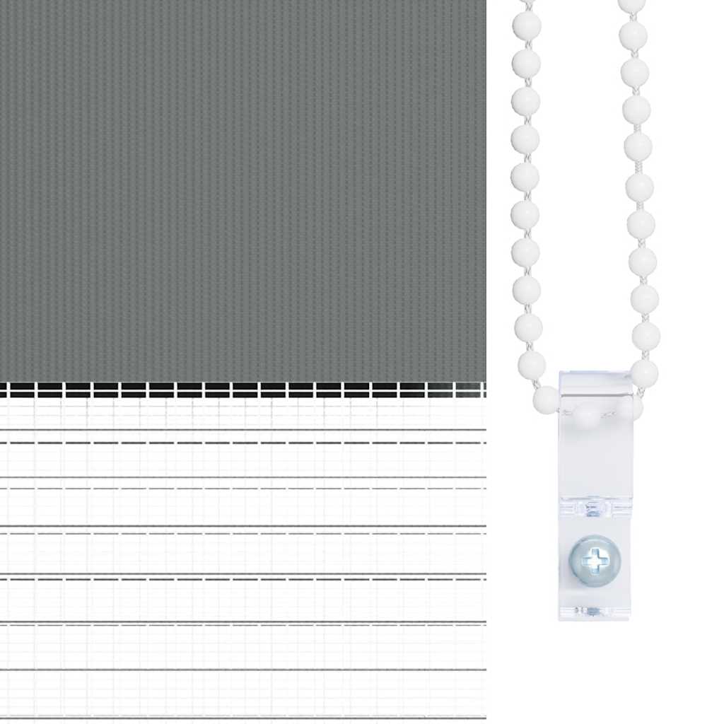 Rullgardin zebra mörkgrå 60x100 cm tyg bredd 55,9 cm polyester