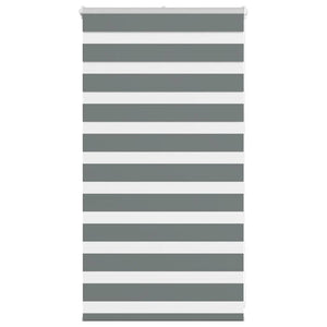 Rullgardin zebra mörkgrå 80x100 cm tyg bredd 75,9 cm polyester