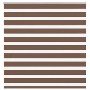 Rullgardin zebra brun 140x150 cm tyg bredd 135,9 cm polyester