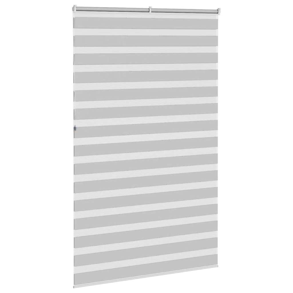 Rullgardin zebra ljusgrå 140x230 cm tyg bredd 135,9cm polyester
