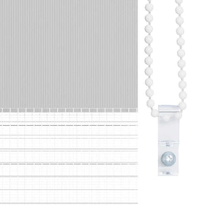 Rullgardin zebra ljusgrå 140x230 cm tyg bredd 135,9cm polyester