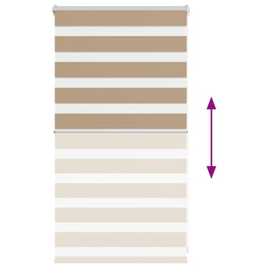 Rullgardin zebra 85x100 cm tyg bredd 80,9 cm polyester