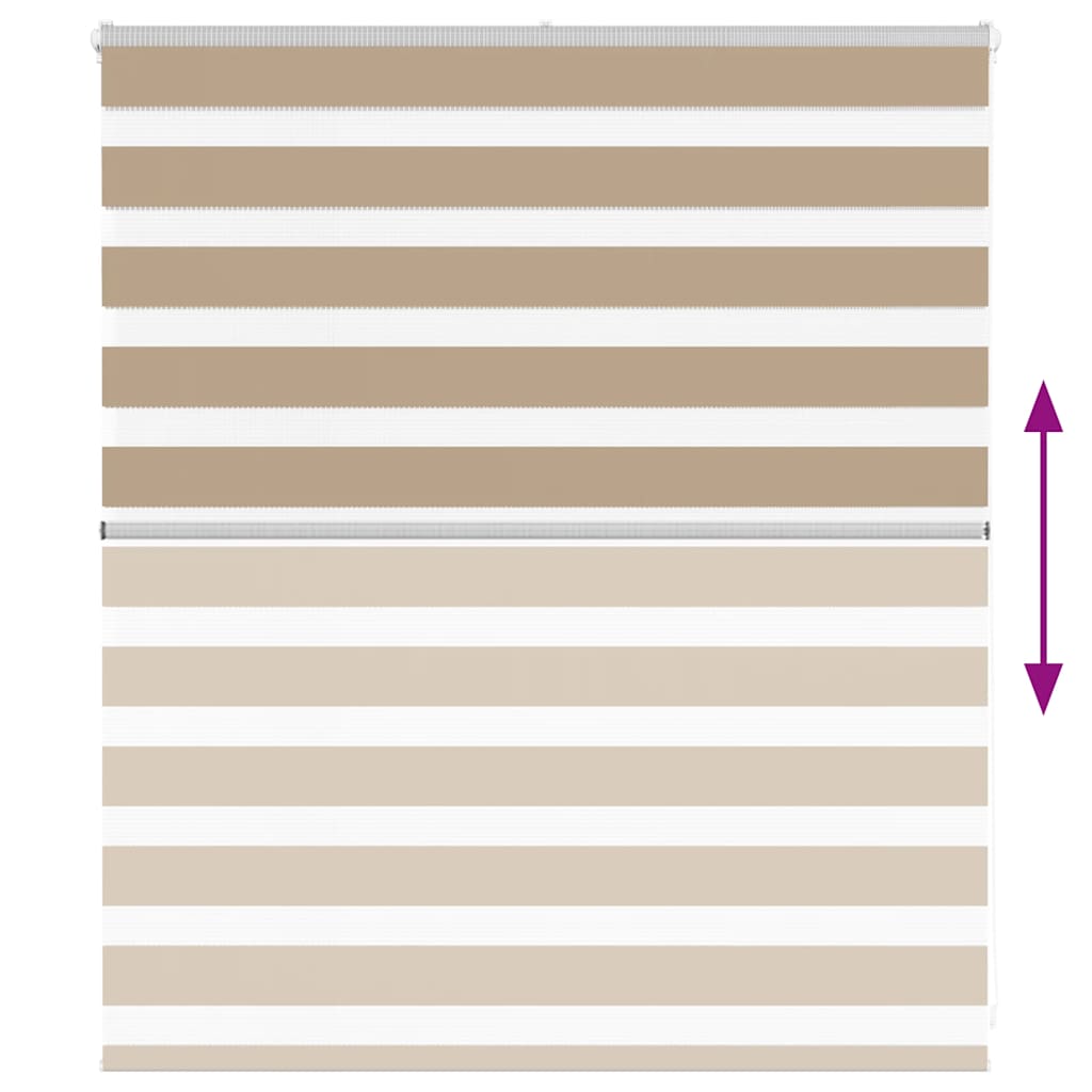 Rullgardin zebra 125x100 cm tyg bredd 120,9 cm polyester