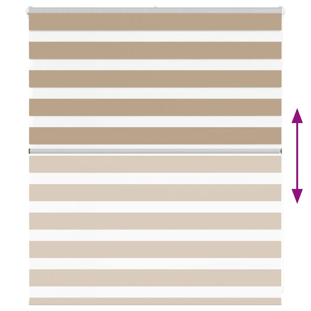 Rullgardin zebra 130x100 cm tyg bredd 125,9 cm polyester