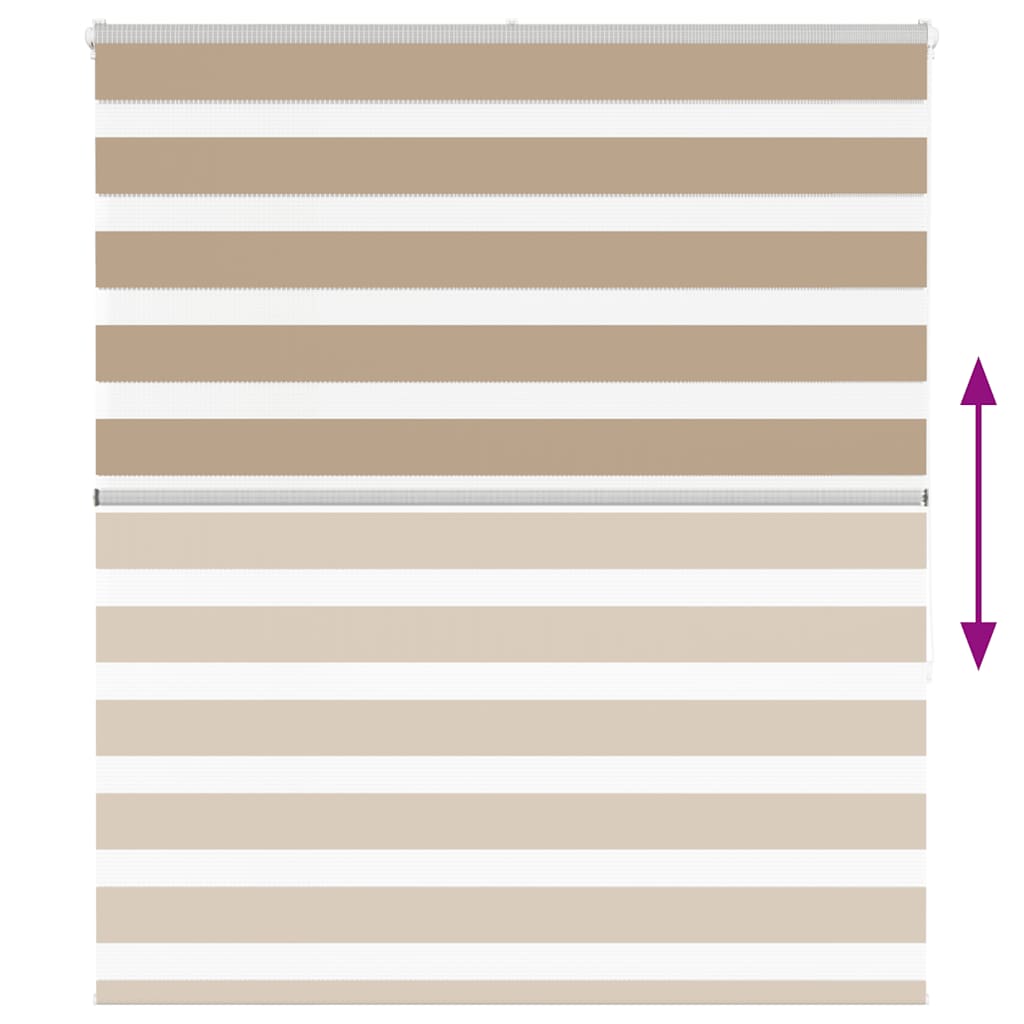 Rullgardin zebra 120x150 cm tyg bredd 115,9 cm polyester