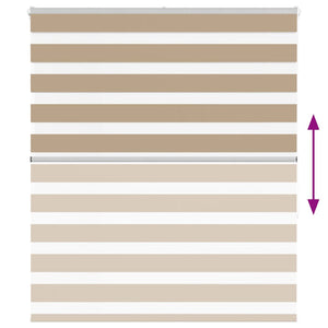 Rullgardin zebra 125x150 cm tyg bredd 120,9 cm polyester