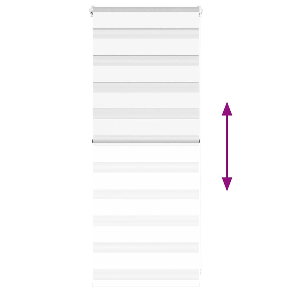 Rullgardin zebra vit 60x100 cm tyg bredd 55,9 cm polyester