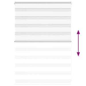 Rullgardin zebra vit 95x100 cm tyg bredd 90,9 cm polyester