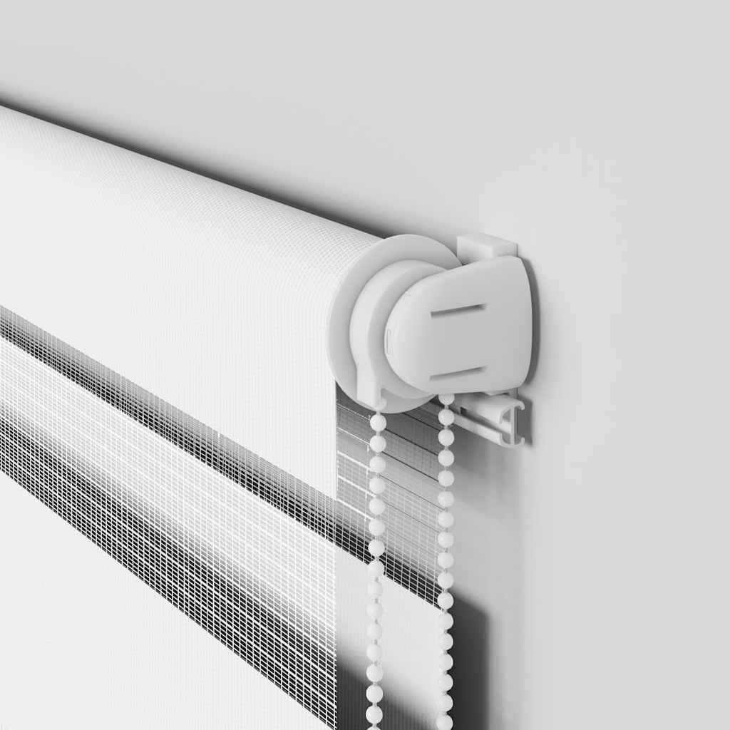 Rullgardin zebra vit 155x100 cm tyg bredd 150,9 cm polyester