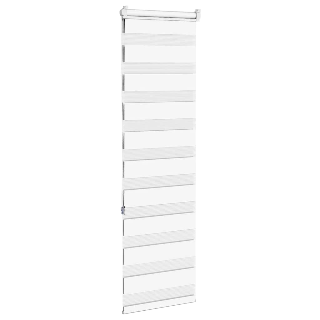 Rullgardin zebra vit 40x150 cm tyg bredd 35,9 cm polyester