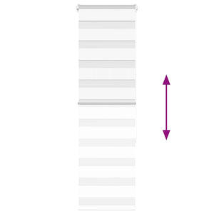 Rullgardin zebra vit 40x150 cm tyg bredd 35,9 cm polyester