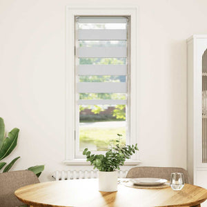 Rullgardin zebra vit 50x150 cm tyg bredd 45,9 cm polyester