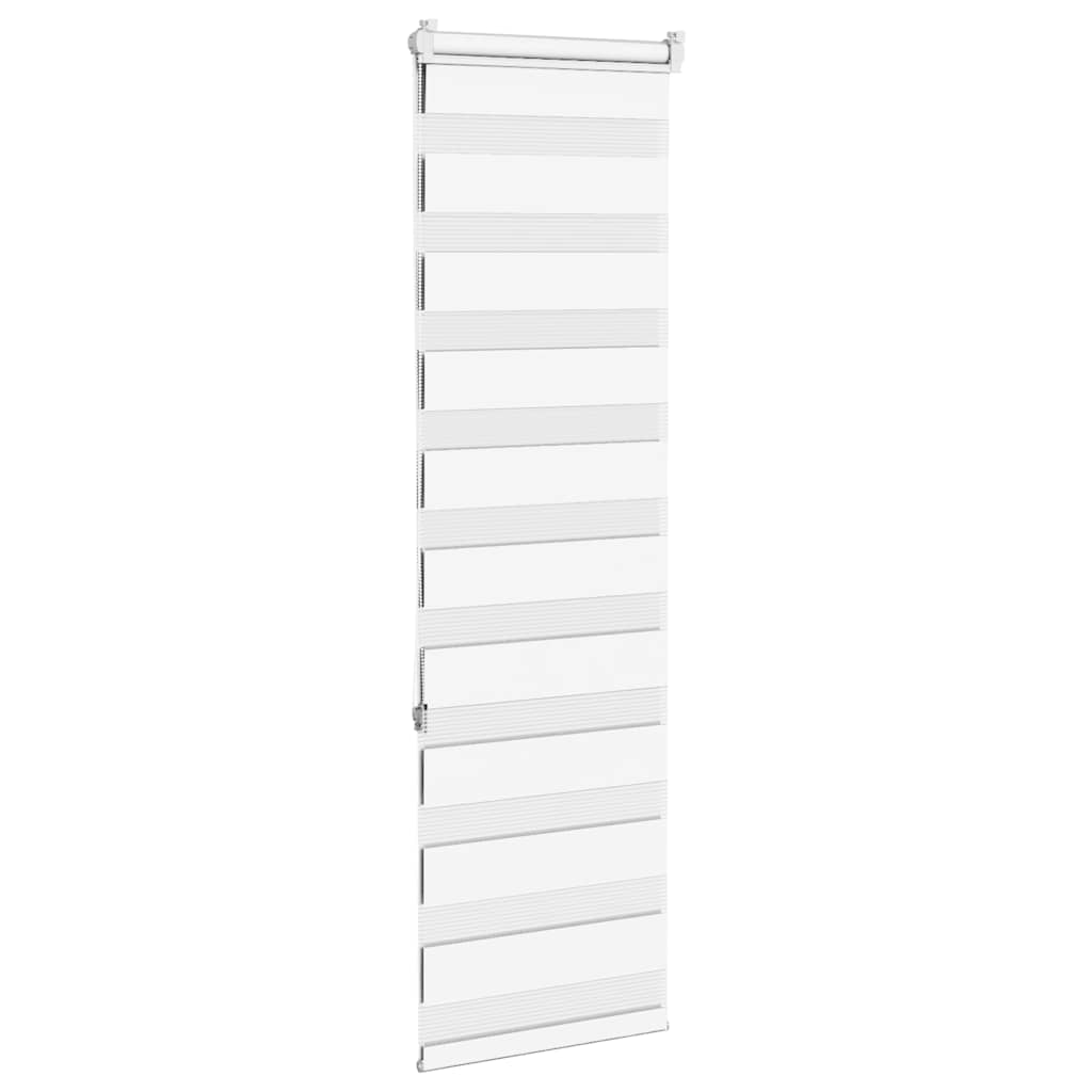Rullgardin zebra vit 50x150 cm tyg bredd 45,9 cm polyester