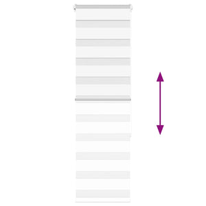 Rullgardin zebra vit 50x150 cm tyg bredd 45,9 cm polyester