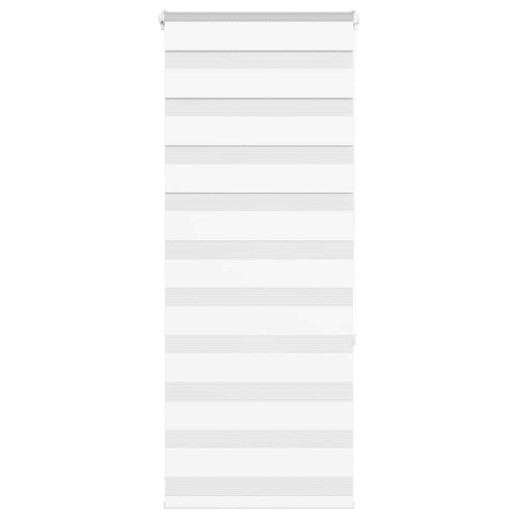 Rullgardin zebra vit 55x150 cm tyg bredd 50,9 cm polyester