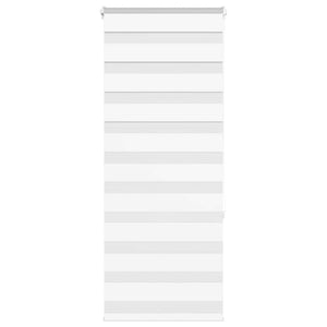 Rullgardin zebra vit 55x150 cm tyg bredd 50,9 cm polyester