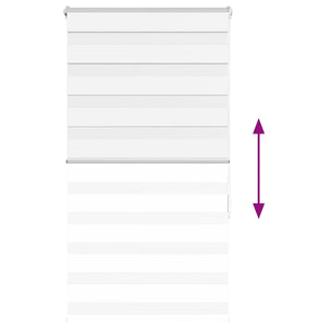 Rullgardin zebra vit 70x150 cm tyg bredd 65,9 cm polyester