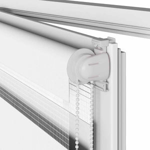 Rullgardin zebra vit 75x150 cm tyg bredd 70,9 cm polyester