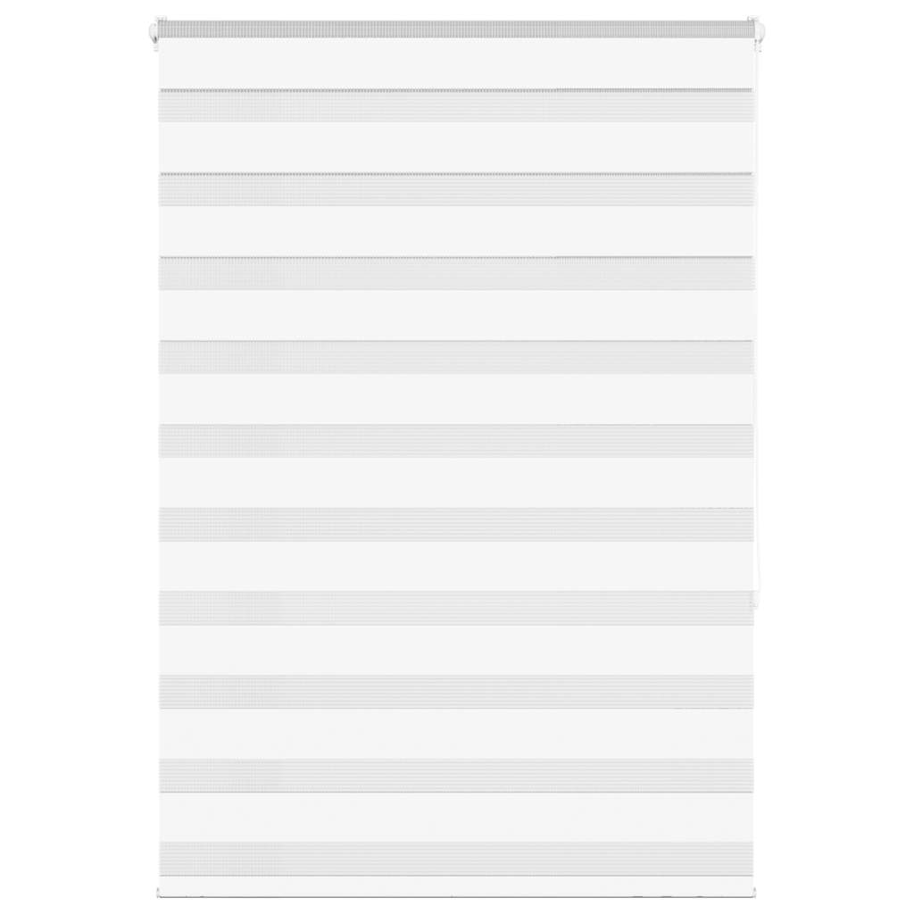 Rullgardin zebra vit 100x150 cm tyg bredd 95,9 cm polyester