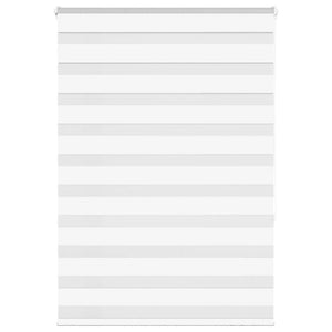 Rullgardin zebra vit 100x150 cm tyg bredd 95,9 cm polyester