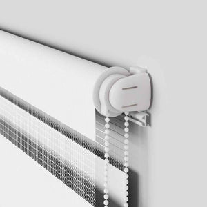 Rullgardin zebra vit 100x150 cm tyg bredd 95,9 cm polyester