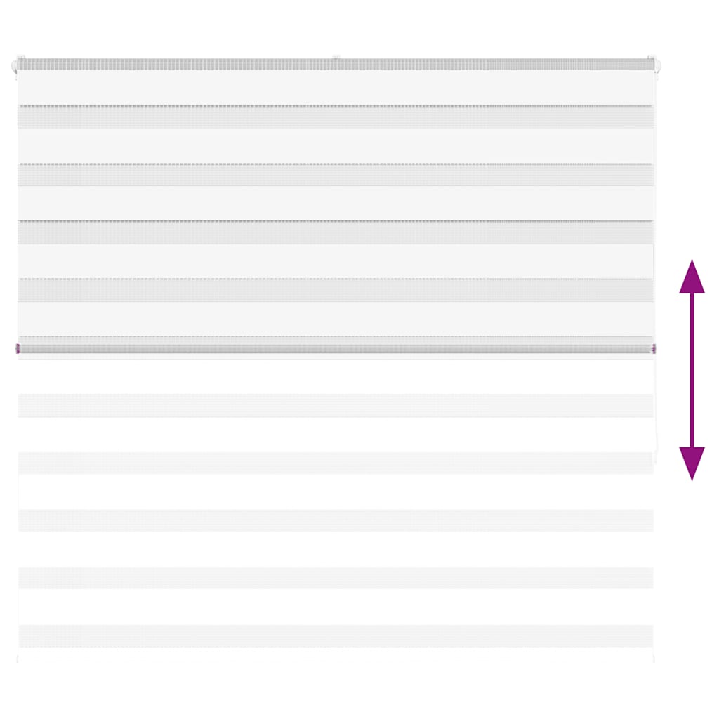 Rullgardin zebra vit 155x150 cm tyg bredd 150,9 cm polyester