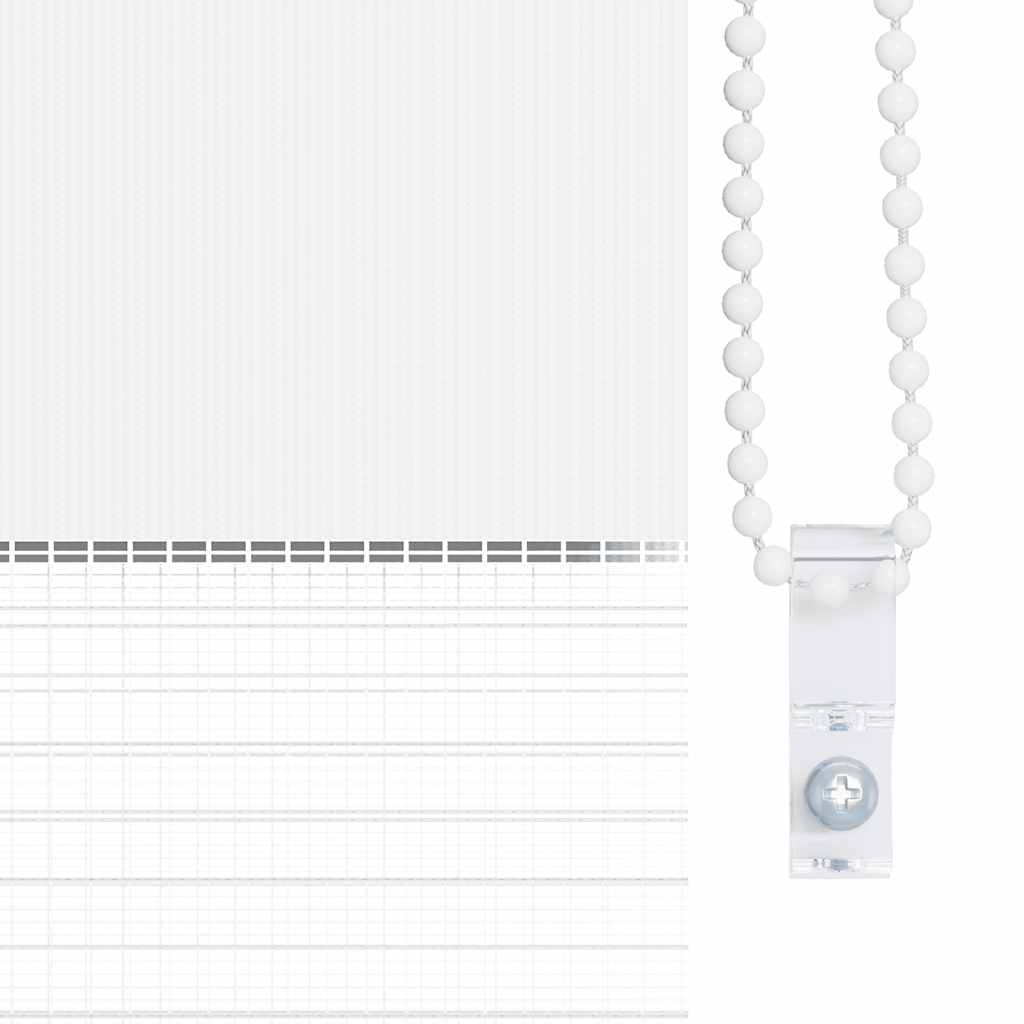 Rullgardin zebra vit 155x150 cm tyg bredd 150,9 cm polyester