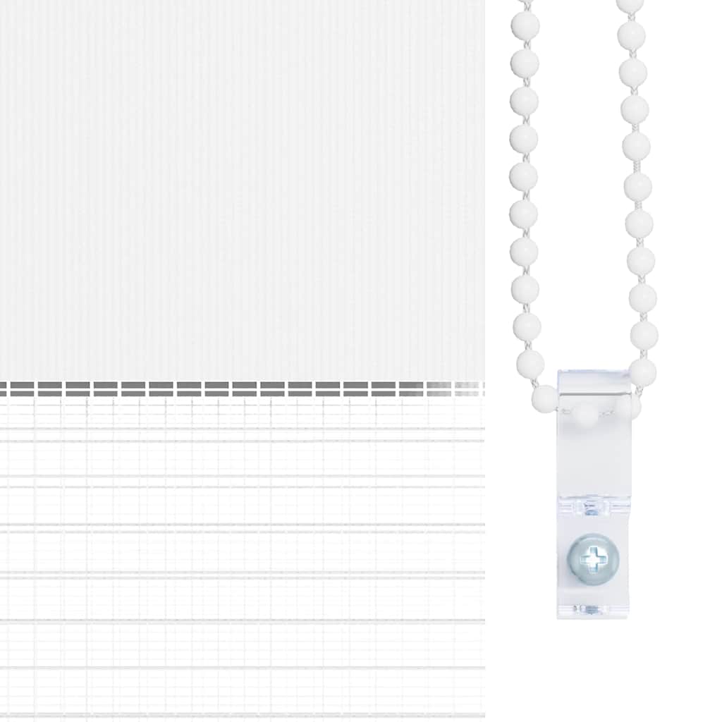 Rullgardin zebra vit 45x200 cm tyg bredd 40,9 cm polyester