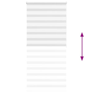 Rullgardin zebra vit 100x200 cm tyg bredd 95,9 cm polyester