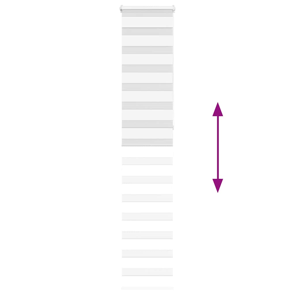 Rullgardin zebra vit 45x230 cm tyg bredd 40,9 cm polyester