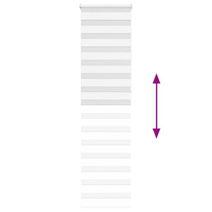 Rullgardin zebra vit 65x230 cm tyg bredd 60,9 cm polyester