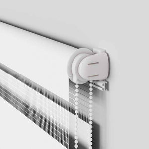 Rullgardin zebra vit 65x230 cm tyg bredd 60,9 cm polyester