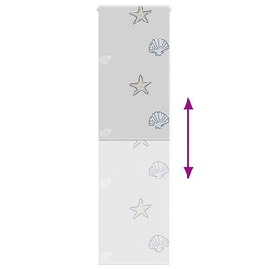 Rullgardin för dusch 60x240 cm tyg bredd 56 cm