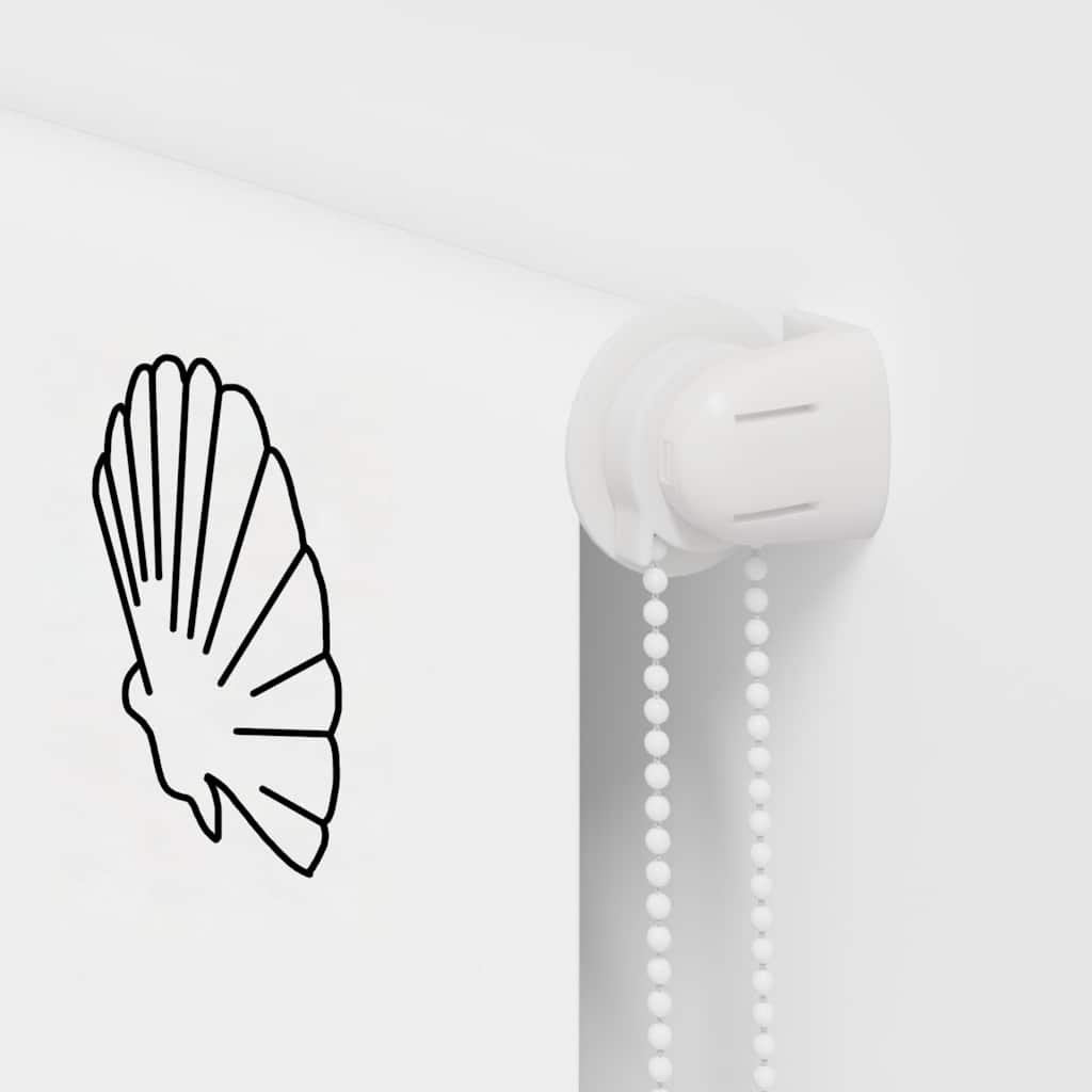 Rullgardin för dusch 80x240 cm tyg bredd 76 cm