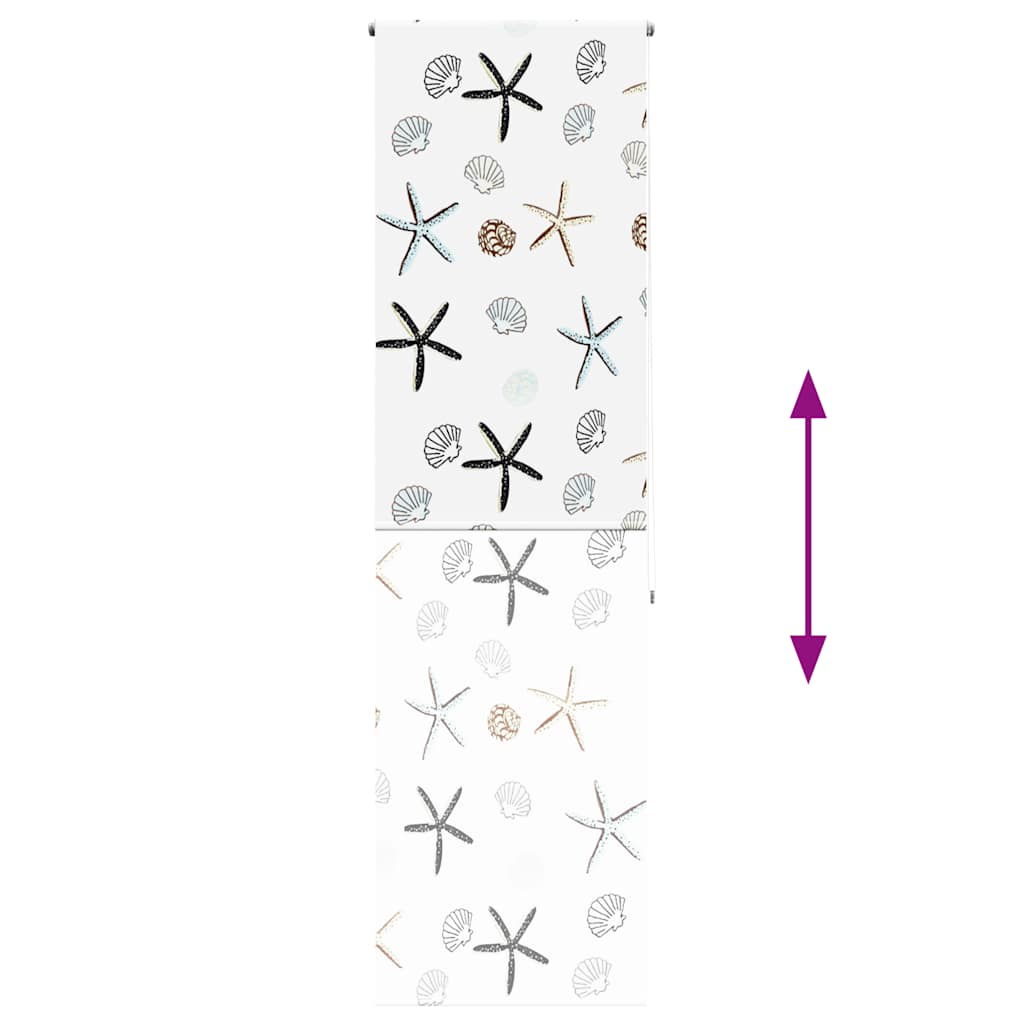 Rullgardin för dusch 80x240 cm tyg bredd 76 cm