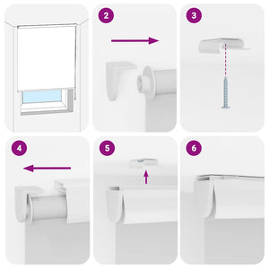 Duschrullgardin med kassett 120x240 cm tyg bredd 116 cm