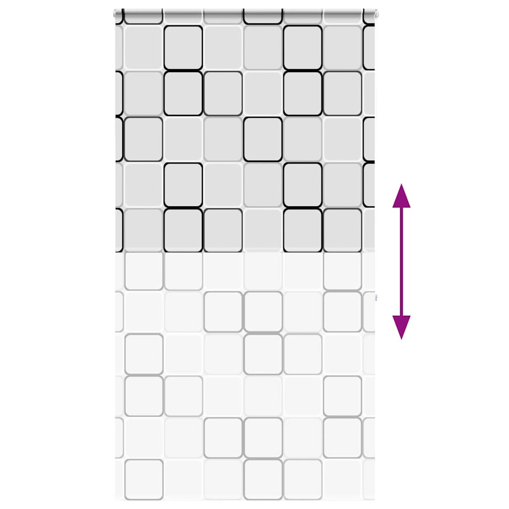 Duschrullgardin med kassett 140x240 cm tyg bredd 136 cm