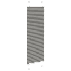 Plisserad persienn antracit 50x100cm tyg bredd 49,4cm polyester
