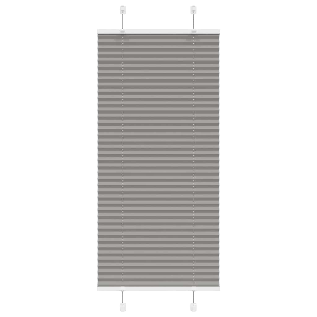 Plisserad persienn antracit 55x100cm tyg bredd 54,4cm polyester