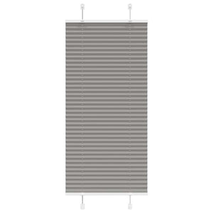Plisserad persienn antracit 55x100cm tyg bredd 54,4cm polyester
