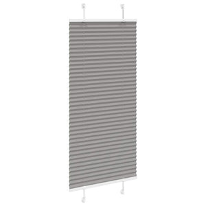 Plisserad persienn antracit 55x100cm tyg bredd 54,4cm polyester