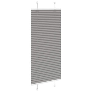 Plisserad persienn antracit 65x100cm tyg bredd 64,4cm polyester